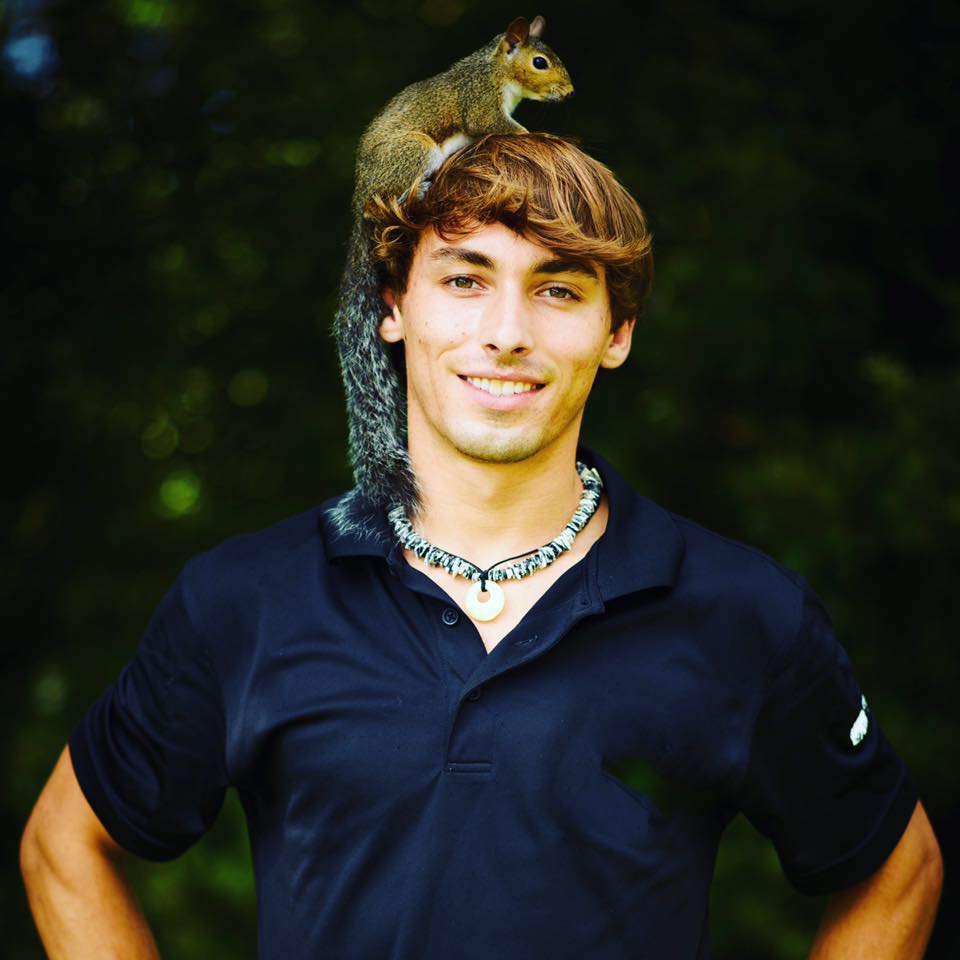 man-headshot-with-squirrel-on-top-of-his-head-charleston-sc